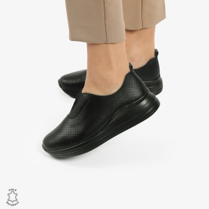 Pantofi Casual dama din piele naturala LF0784 NEGRU