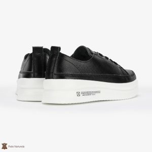 Pantofi Casual de dama din Piele naturala Șic Urban LF0487 NEGRU - Img 3