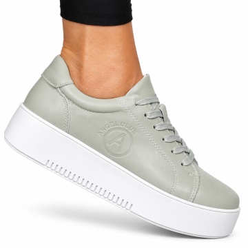Pantofii casual piele naturala CU SIRET LF1455 BARILLA