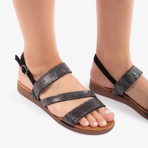 Sandale dama din Piele Ecologica LF0148 Negru