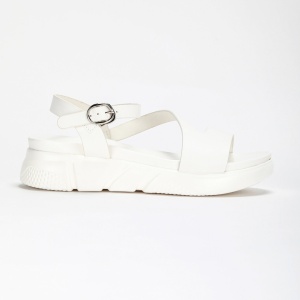 Sandale dama din Piele Ecologica LF0211 Alb - Img 2