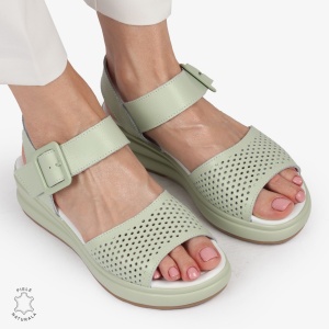 SAndale DAMA SPORT DIN PIELE NATURALA CU INCHIDERE CATARAMA LF1411 VERDE - Img 3