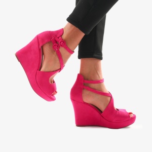 SANDALE DIN PIELE ECOLOGICA CU PLATFORMA LF0744 - Img 3