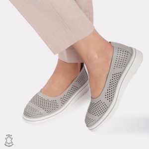 Balerini Dama Piele naturală LF0105 GRI