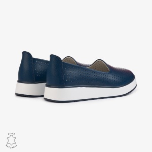 BALERINI Dama Piele Naturala PERFORATA LF1006 Culoare: BLEUMARIN - Img 3