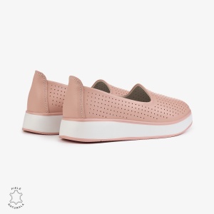 BALERINI Dama Piele Naturala PERFORATA LF1006 Culoare:ROZ - Img 2