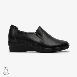 Mocasini Dama din Piele naturală LF0118 Negru - Img 2