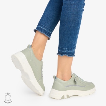 Pantofi Casual de dama din Piele Naturala COMODE CU MODEL LF1218 BARILLA - Img 3