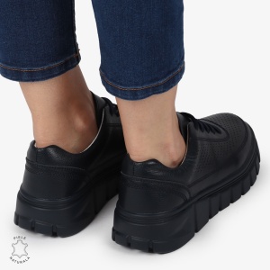 PANTOFI CASUAL DE DAMA DIN PIELE NATURALA LF0767 NAVY - Img 3