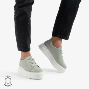 PANTOFI CASUAL DE DAMA DIN PIELE NATURALA LF0769 barilla - Img 2