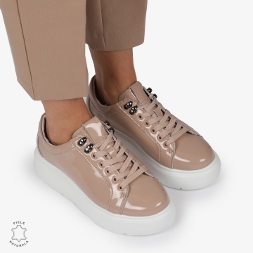 Pantofi CASUAL PIELE NATURALA LACUITA LF1294 ROZ
