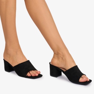 Pantofi eleganti dama din Piele ECOLOGICA INOARSA Model Simplu LF1090 CULOARE: NEGRU - Img 2