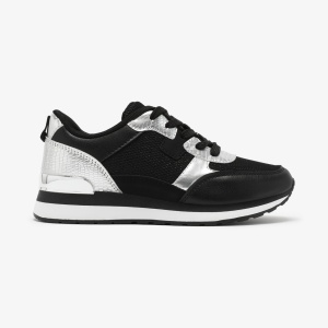 SNEAKERS dama din piele ecologica LF0706 ARGINTIU