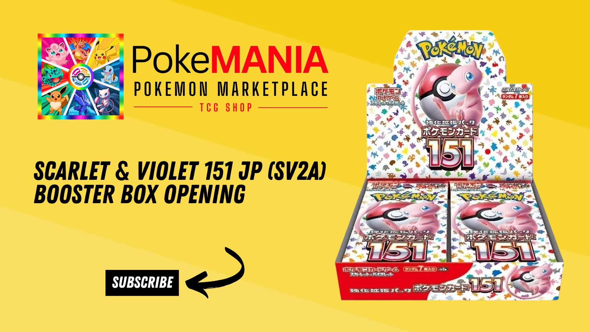 Scarlet & Violet 151 Japanese (sv2a) Booster Box Opening