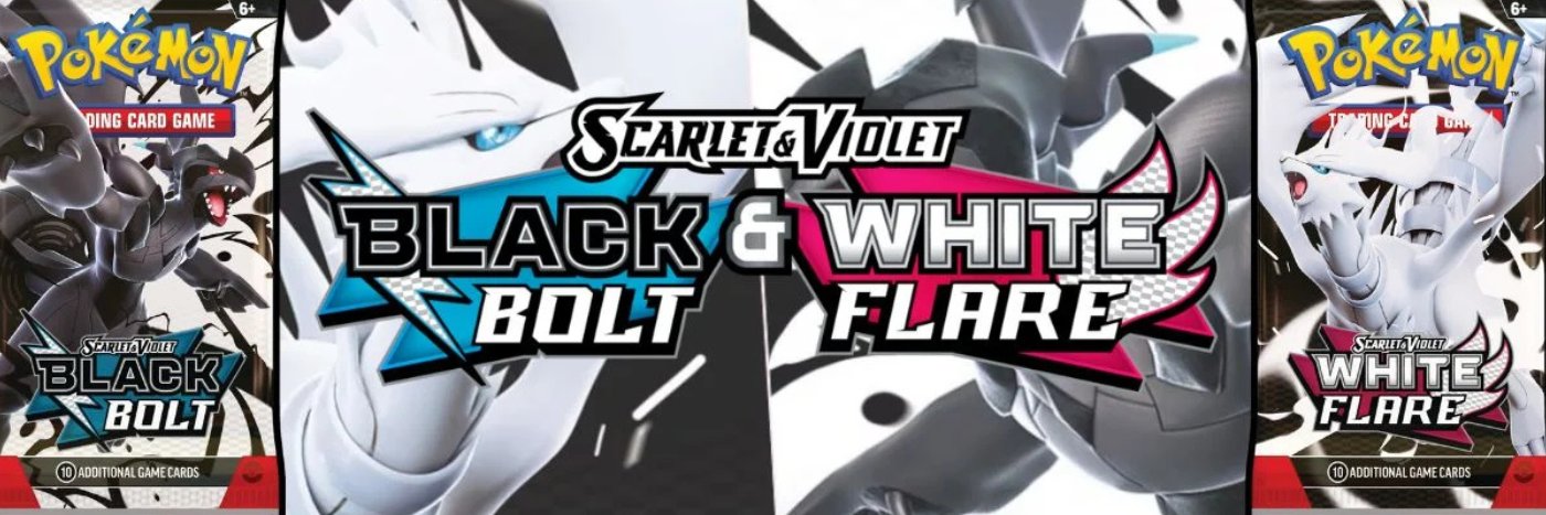 Black Bolt und White Flare, das erste duale Pokemon TCG Set auf Englisch