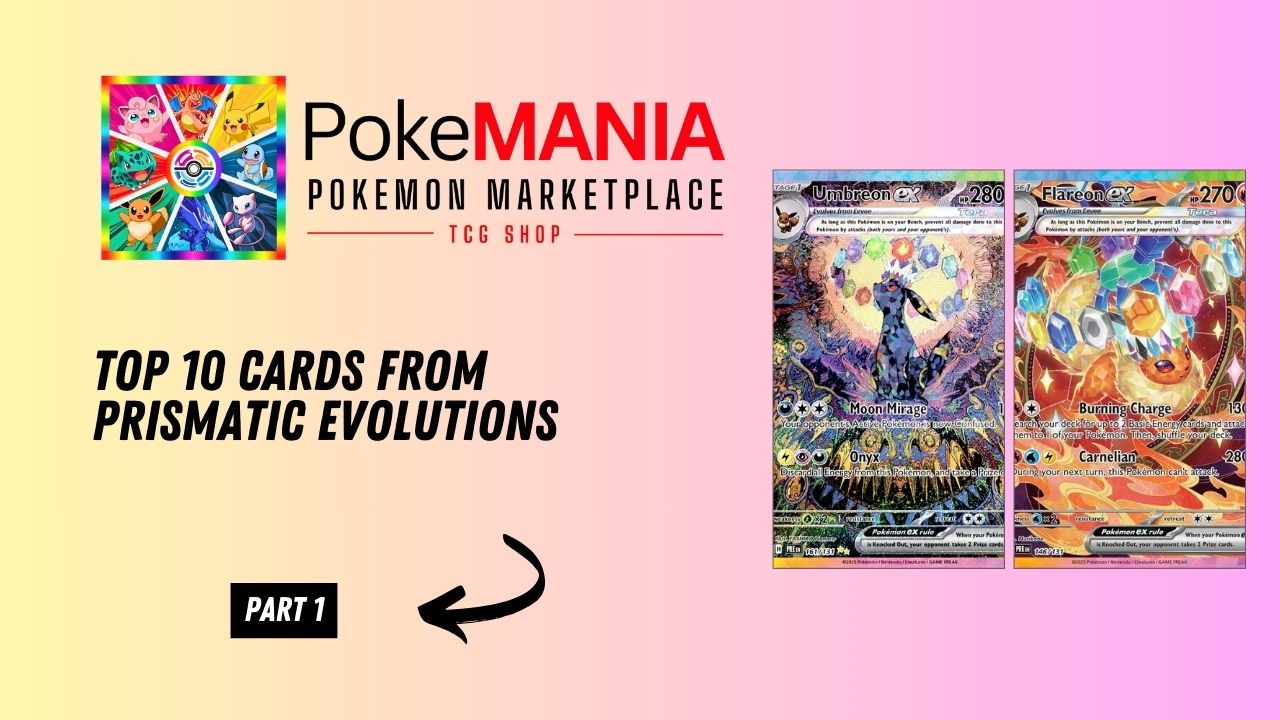 Top 10 Cărți de Colecție din Pokémon TCG: Scarlet & Violet - Prismatic Evolutions
