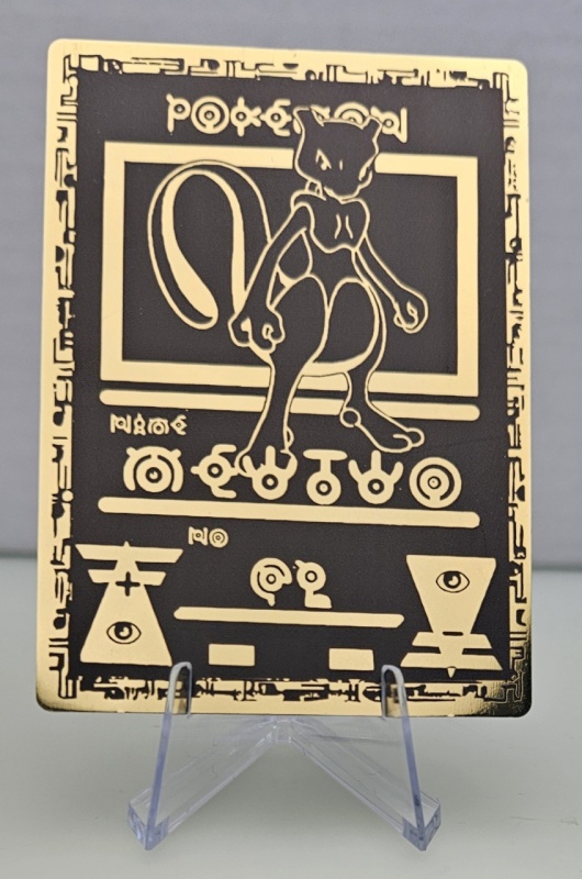 metal mew pokemon card Ancient Mew Gold Metal Card main image 0