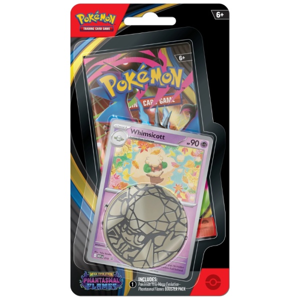 Pachet Cărți Pokemon TCG: Mega Evolution - Phantasmal Flames Checklane Blister Whimsicott
