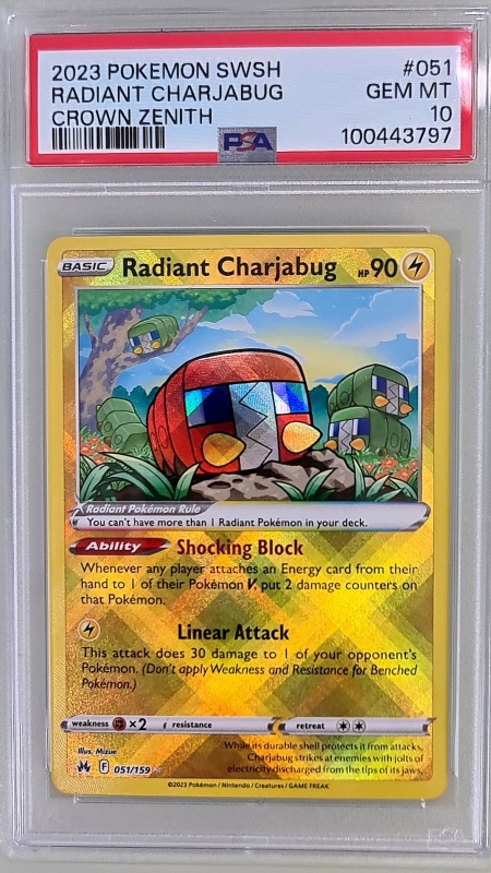Radiant Charjabug #051/159 Radiant Rare (Български) PSA 9