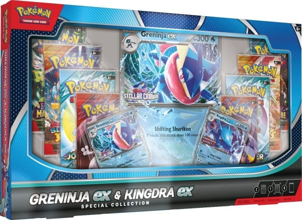Комплект Pokémon TCG: Специална колекция Greninja ex &amp; Kingdra ex