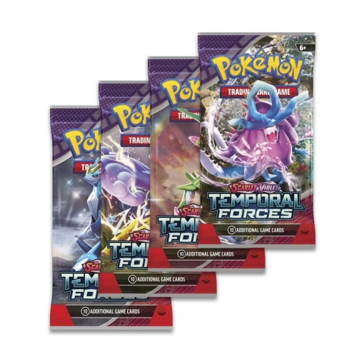 Пакет карти Pokémon TCG: Scarlet &amp; Violet 5 Temporal Forces BG Фабрично запечатана бустерна опаковка - 1 бустерна опаковка