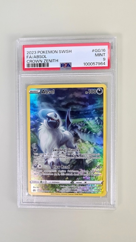 Absol #GG16/GG70 Full Art Ultra Rare English PSA 9 MINT