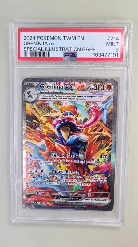 Greninja ex #214/167 Special Illustration Rare PSA 9 MINT (English)