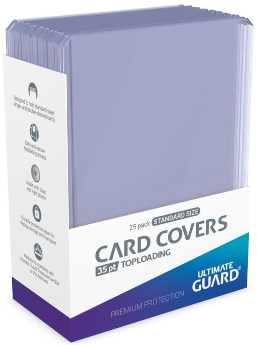 Ultimate Guard Капаци за карти с горно зареждане 35 pt Clear (25 бр.)