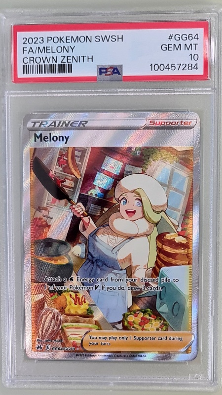 Мелони FA/MELONY #GG64/GG70 Full Art Ултра рядко (английски) PSA 10 GEM MT