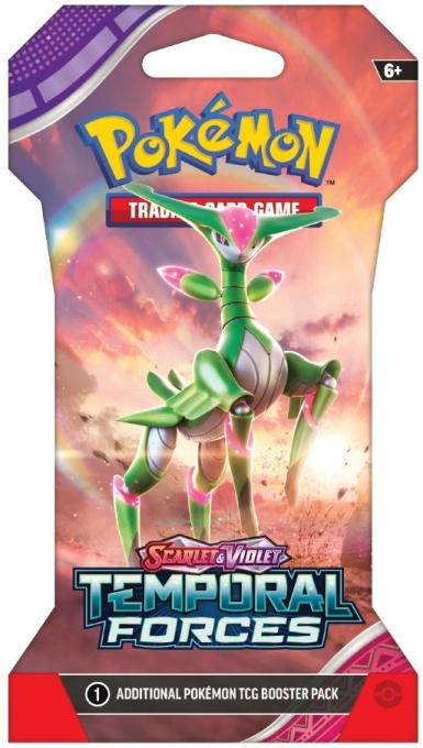 Pokémon TCG: Scarlet & Violet 5 Temporal Forces Бустер пакет с ръкави за Temporal Forces (10 карти)