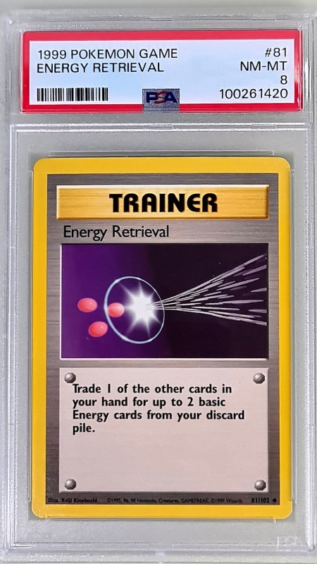 Енергийно извличане #81/102 Общ (английски) PSA 8 NM-MT