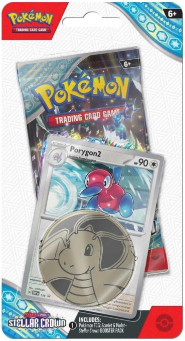 Pokémon TCG Пакет карти: Scarlet & Violet 7 Stellar Crown Checklane Checklane Блистер - Porygon2