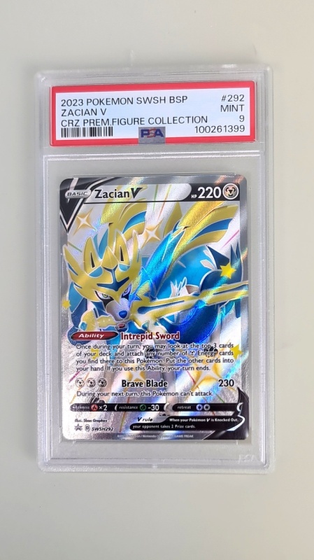Zacian V #SWSH292 PSA 9 Mint Full Art (English)
