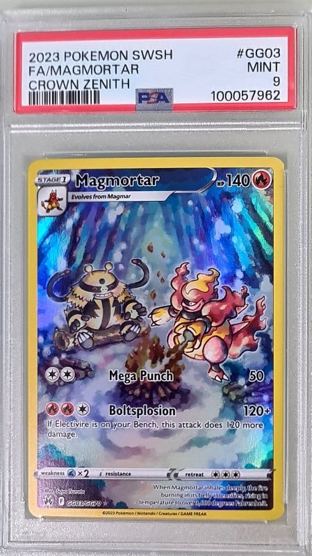 Магмортар FA/MAGMORTAR #GG03/GG70 Пълно изкуство Ултра рядко (английски) PSA 9 MINT