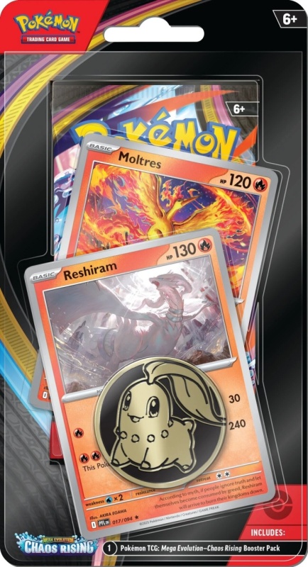 Pokmon TCG: Mega Evolution-Chaos Rising Checklane Blister Reshiram Pokmon TCG: Mega Evolution-Chaos Rising Checklane Blister Reshiram