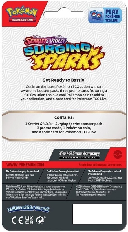 Pokmon TCG: Scarlet & Violet 8 Surging Sparks Premium Checklane Blister -  Alakazam