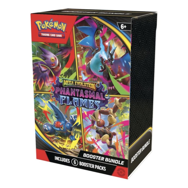Set Pokémon TCG: Mega Evolution - Phantasmal Flames Booster Bundle (6 Packs)