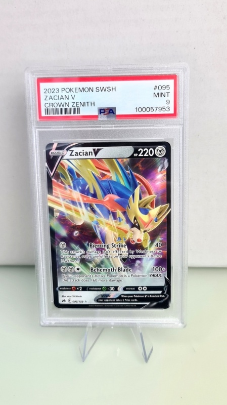 Zacian V 095/159 PSA 9 Mint Rare Holo (English) | PokeMANIA