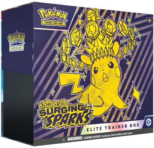 Комплект карти Pokémon TCG: Scarlet &amp; Violet 8 Surging Sparks Кутия за елитни треньори
