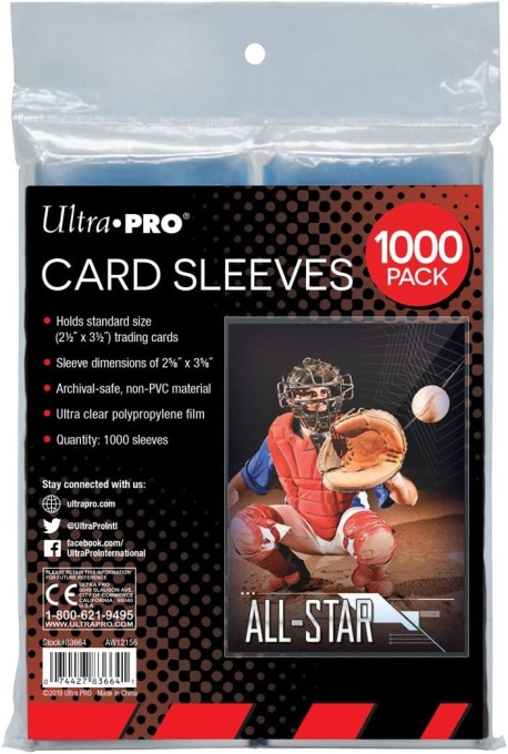 Комплект 1000 Ultra Pro - Penny Sleeves® за карти Pokemon TCG - полипропилен (PP)