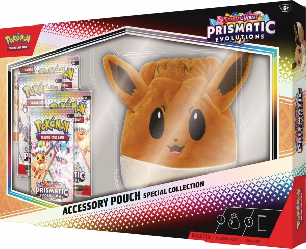 Комплект Pokémon TCG: Scarlet &amp; Violet 8.5 Prismatic Evolutions Accessory Pouch Collection