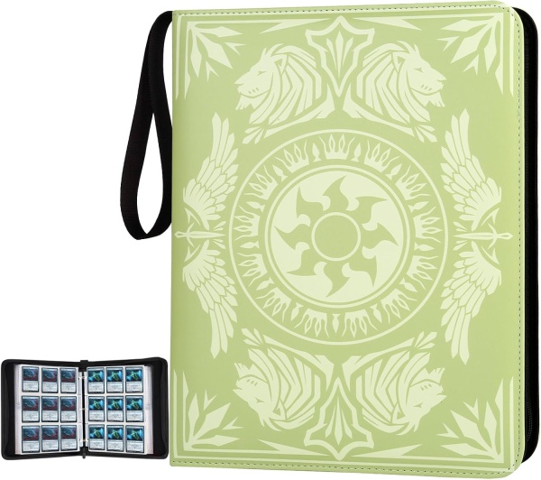 Папка TCG - TCG Premium 720 Double PU - зелена и бяла (720 карти)