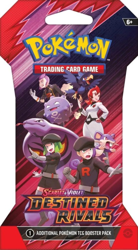 Подсилваща опаковка с ръкав за карта Pokémon TCG Destined Rivals (Team Rocket) - Scarlet &amp; Violet 10 (Български)