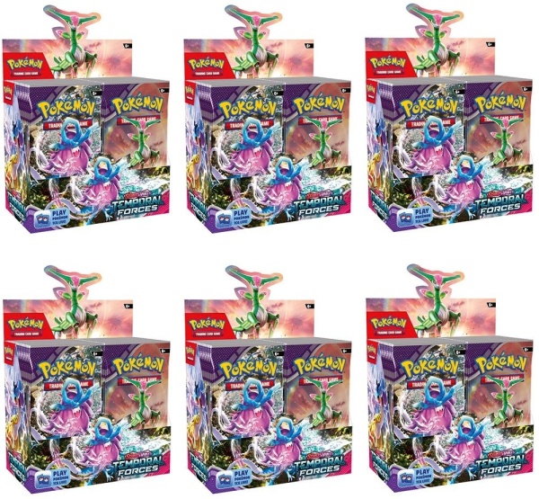 Pokmon TCG Card Case: Scarlet & Violet 5 Temporal Forces Booster Display  Case (6 boxes)