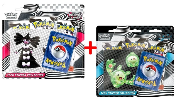 Pokémon TCG S&amp;V-paket - White Flare &amp; Black Bolt Tech-klistermärkessamling 📱✨ - Img 1