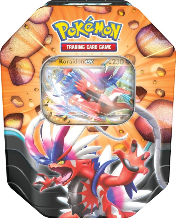 pokmon trading card game slashing legends tin zacian packs Pokemon Slashing Legends Tin (Zacian ex or Koraidon ex)
