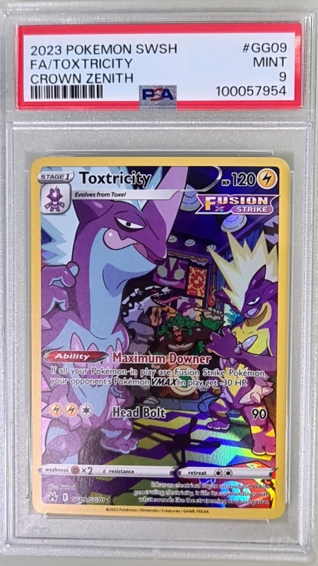 Toxtricity FA/TOXTRICITY #GG09/GG70 Full Art Ultra Rare (English) PSA 9 MINT