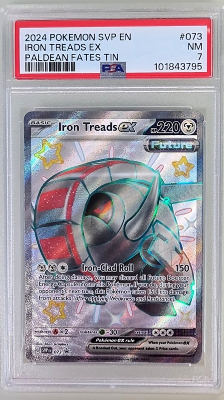Iron Treads Ex #073/073 PSA 7 Near Mint Ultra Rare (English)