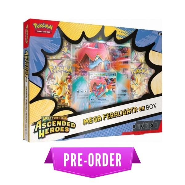 Pokémon TCG: Ascended Heroes Mega Feraligatr ex Box