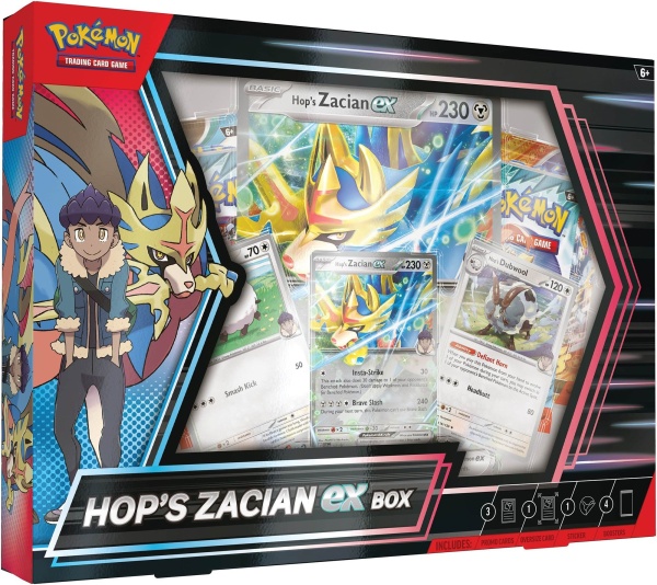 Комплект Pokémon TCG: Hop's Zacian EX Box
